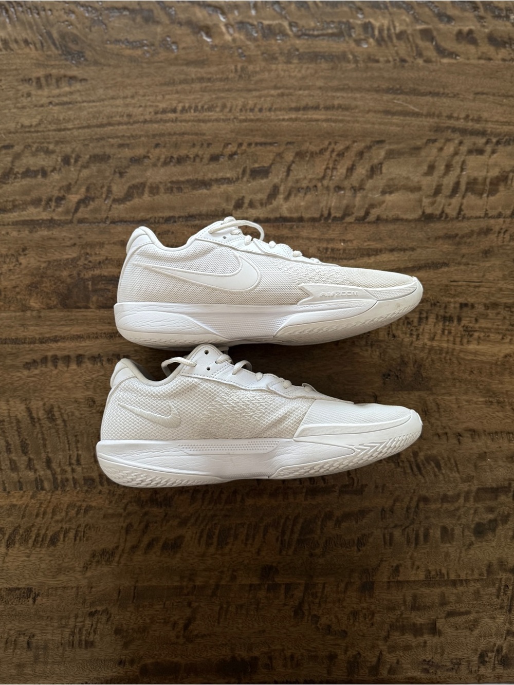 Nike Air Zoom Basketball Shoes Triple White Men’s 9.5